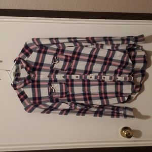 Abercrombie and Fitch long sleeve women's flannel size Large